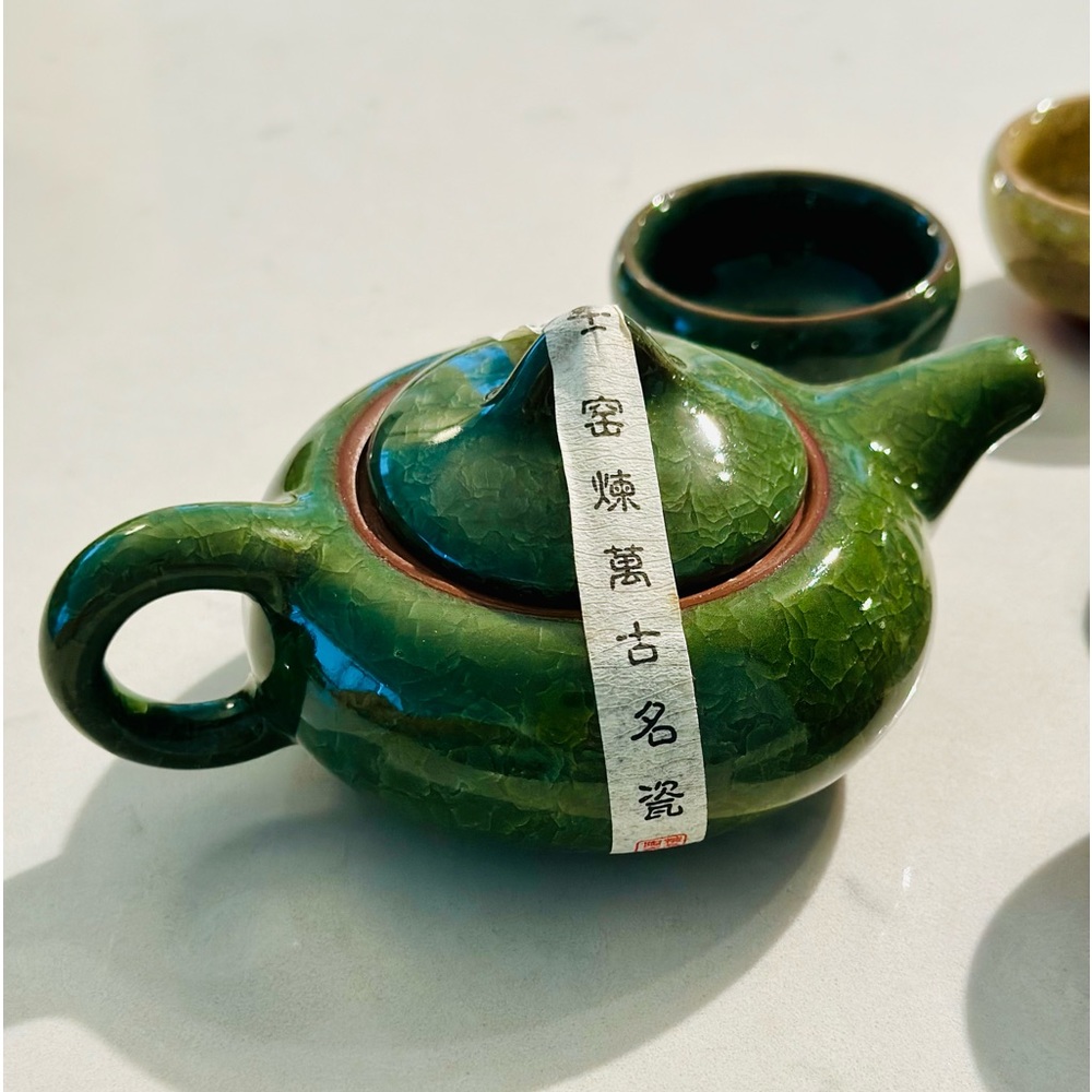 brand new rainbow teapot and cups set tea coffee